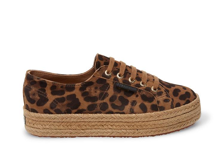 Superga 2730-Fankidsueropew Leopard - Womens Superga Platform Shoes